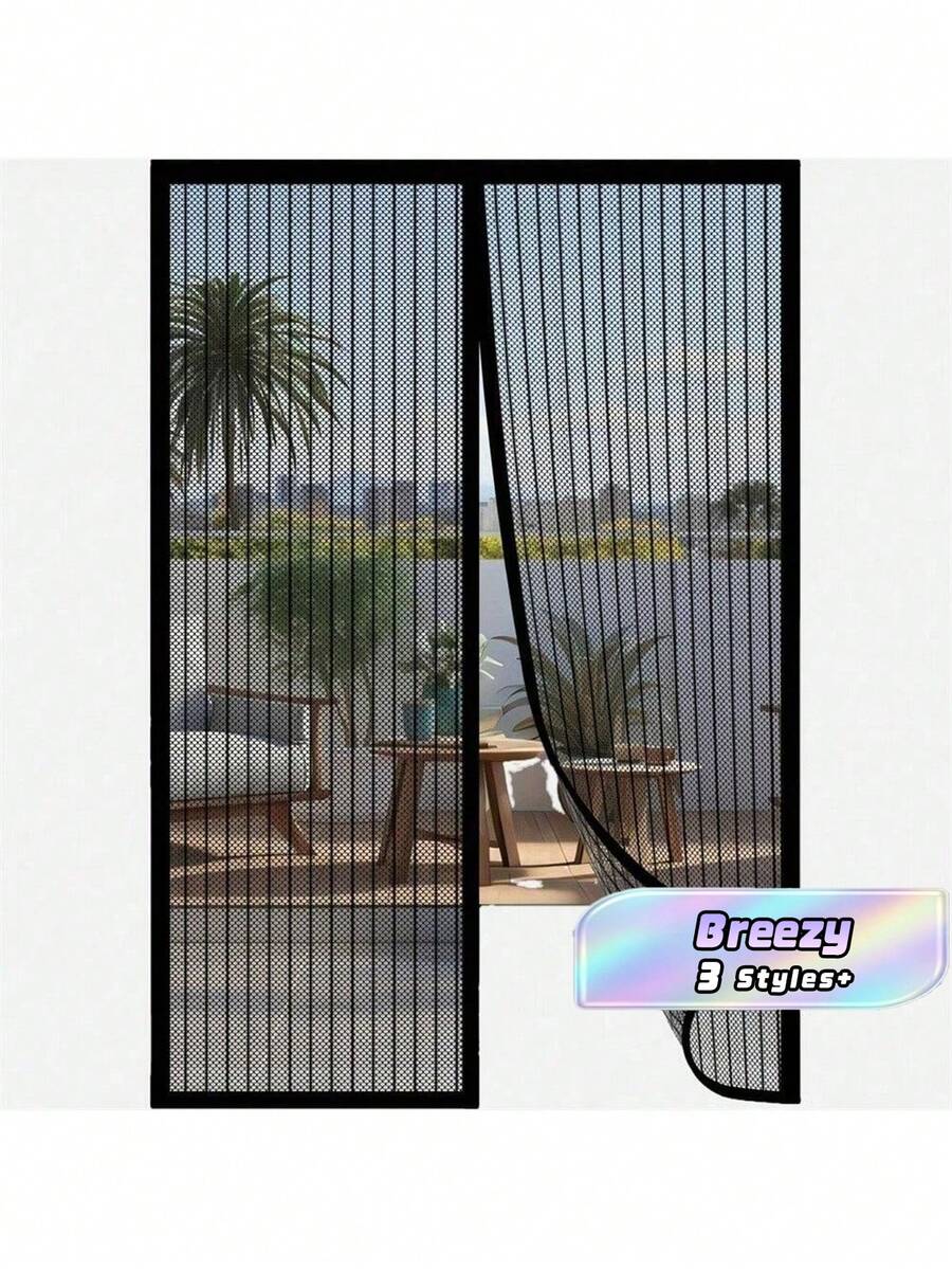 Heavy-Duty Magnetic Screen Door - Self-Sealing, Hands-Free Mesh For Insect Protection, Pet & Youngsters Friendly, Easy Installation With Magnetic Strips, Durable Nylon Material,Hand Wash Only,Insect Barrier Door,Mesh Partition Door,Durable Nylon Mesh - multicolor - View 1