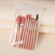 8 Piece Synthetic Hair Makeup Brush Set, Including Eye Shadow Halo Dye Brush, Suitable For Facial And Eye Makeup, Makeup Brush Set, Makeup Brush Set, Makeup Brush Set, Full Set Of Makeup Tools, Makeup Brush Set, Makeup Brush Set, Makeup Gift Box Set - Multicolor - View 2