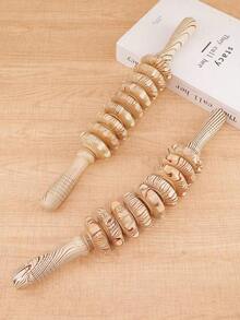 6-In-1 Wooden Massager, Hand-Held Massager Roller Trigger Point Massager, Suitable For Full-Body Massage, Muscle Relaxation, Body Contouring, Fascia Release, Lymph Drainage, And Fat Reduction Assistance. - Multicolor - View 8