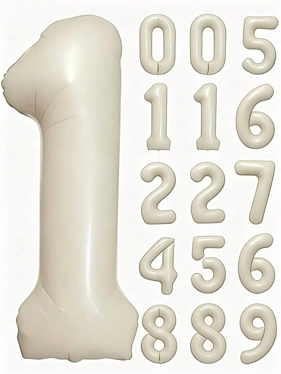 POKOJA LAND 40 Inch Large Numbers Balloons ,Foil Mylar Big Number Balloons For Birthday Party Supplies Decorations - multicolor - View 1