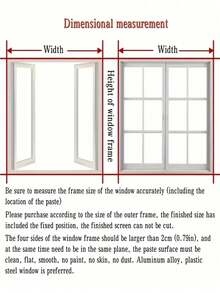 1pc Summer Anti-Mosquito Window Screen, Easy To Install Without Drilling Holes, Available In Multiple Sizes - White Net White Edge - View 8