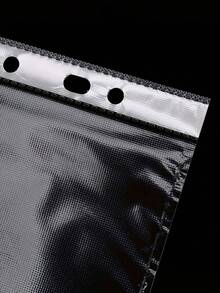 100/200 piezas Bolsas transparentes A4 con 11 orificios para carpeta, fundas duraderas para documentos, insertos para carpetas, organizador de suministros de oficina y escuela, bolsas de almacenamiento, soporte para papel, accesorios de papelería - Talla única - Ver 7