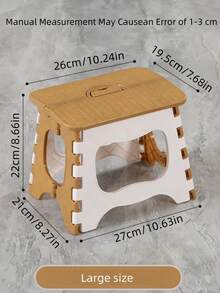 1PC One Plastic Foldable Portable Handheld Folding Stool Chair Suitable For Adults Ideal For Outdoor Fishing Travel Camping Picnic Summer Spring Autumn Outdoor Furniture Travel Essential - Multicolor - View 11