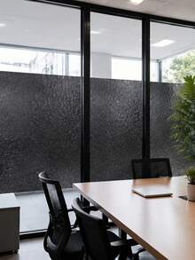 Shading Window Film, Shading Curtain, Tinted Glass Sunshade Privacy Curtain, Suitable For Family Rooms, Creating A Dark Sleep Environment, Controlling Indoor Temperature, No Adhesive Required, Black - Black - View 11