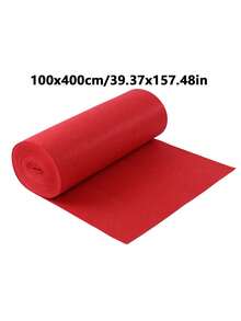 Disposable White And Red Aisle Carpets, Event, Party, Wedding And Grand‑Opening Ceremony Aisle Rugs, Full‑Coverage Stage Floor Mats, Welcome Doormats, Outdoor Commercial Carpets - Red - View 14