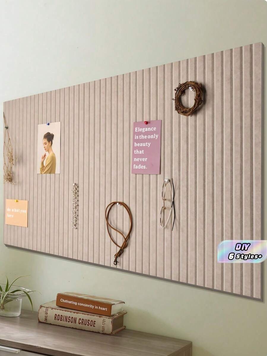 1 Piece Of Self-Adhesive Reusable Felt Wall Message Board, Suitable For Home And Office Use. No Drilling Required. It Can Serve As A Photo Display Board, Key Holder, Party Backdrop, And Supports DIY Decorations For Room, Home And Wall Ornamentation - Multicolor - View 1