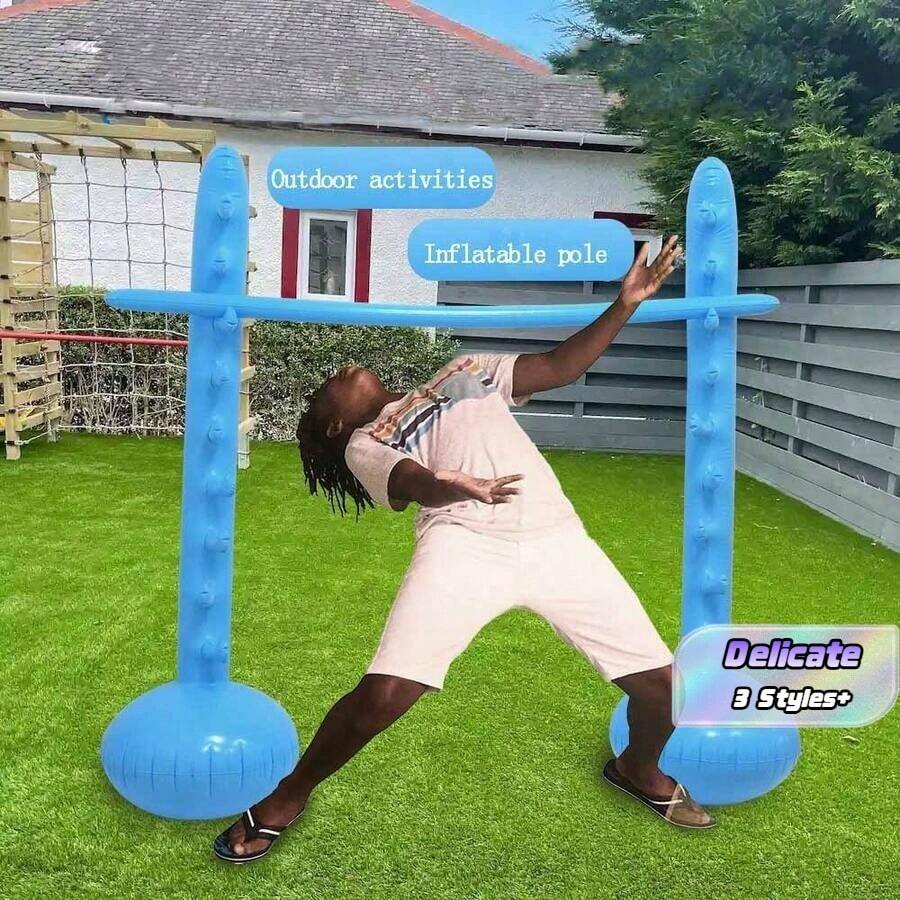 Inflatable Limbo Game Set For Adults - Low Design, Fun And Suitable For Limbo Stick For Family Vacations, Parties, And Outdoor Interactive Activities And Beach Entertainment, Indoor And Outdoor Play Tools - Multicolor - View 1