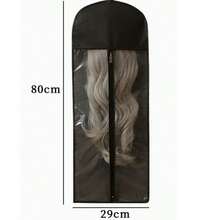 3 Wig Storage Bag, Portable Wig Storage Bag, With Plastic Hook, Dust-Proof And Moisture-Proof, Wig Hook, Convenient For Storage And Travel - View 9