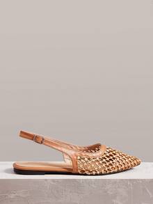 Styleloop Ladies, Willow Nails, Buckles, Flat Shoes. - Light brown - View 1