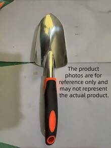 1PC Small Size Stainless Steel Heavy Duty Ergonomic Rustproof With Blade For Digging Planting Weeding Orange Garden Trowel Hand Shovel Outdoor Gardening Essential - A - View 7