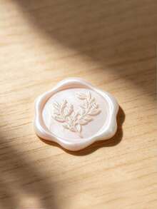 100個蠟封貼紙 自黏式信封封口貼，適用於婚禮邀請函、信封、禮物包裝與聖誕節 - 香檳色 - 查看 2