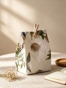 Rough Texture Handmade Paper Bags, Premium Souvenir Gift Bags, Christmas Holiday Gift Packaging Bags, Reusable Present Wrapping Pouches For Party Favors - View 2