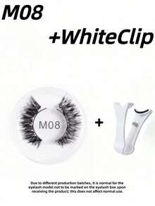 1 Set Of 4pcs Magnetic Eyeliner And Magnetic Eyelashes Kit - Natural Look Reusable , Enhance And Lengthen Lashes, (If You Don't Know How To Wear, Please Open The Attached Video.) 3D Curly And Fluffy No Glue Comfortable Wear, With Strong Magnets - Multicolor - View 7