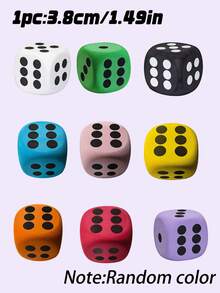 1PC Large Size Soft Plush Foam Dice Multicolor Throwable Multifunctional Tabletop Game Accessory For Adult Party Games Decorations Valentines Wedding Birthday Party Decorations Gift Ideas - Multicolor - View 11