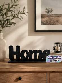 Wooden Inspiration Home Decor Farmhouse Tabletop Centerpiece For Living Room, Office Best Gifts Birthday Graduation - Black 1pc - View 1