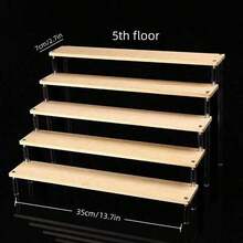 Perfume Stand Organizer Acrylic Display Risers Cupcake Display Stand Holder Large Shelf Risers For Figures, Dessert Shelves For Party, Riser Stand For Decoration And Organizer Dolls Collections Display Food Dessert Stand Jewelry Display Stand Clear - Beige - View 3