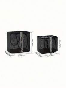 1PC Foldable Mesh Shower Caddy – Waterproof, Quick-Drying, Lightweight, Portable Multi-Purpose Organizer Basket. Ideal For College Graduation, Gym, Camping, Travel, Summer School, Bathroom, And Makeup Accessories. - mesh - View 8