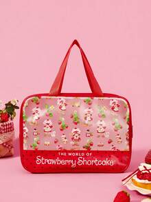 Strawberry Shortcake X POKOJA LAND 便攜旅行收納袋，迷你化妝品手拿包 - 彩色 - 查看 2