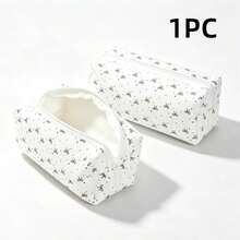 1pc Cute Large Capacity Cosmetic & Stationery Storage Bag, Bow Decor Pencil Case Back To School,Pencil Pouch,School Bag - Single Piece - View 10