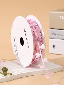 1/2PCS 10m Satin Soft Durable DIY Versatile Heart Continuous Pattern Ribbon Creative Gift Wrapping Party Decor Bouquet Tying Box Packaging Craft Supplies For Valentine Day Celebration - love - View 7