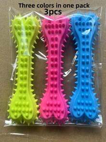 3pcs/1pc Dog Chew Toys (Suitable For Small Dogs), Bone-Shaped Dog Chew Toys For Teeth Cleaning, Rubber Toothbrush Stick Chew Toys For Training And Entertainment (Suitable For Small Dogs, Not Suitable For Large Dogs) - Multicolor - View 17