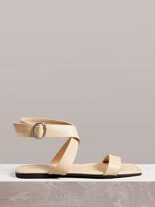 Styleloop Ladies, Buckle, Summer Style, Flat Sandals - Apricot - View 3