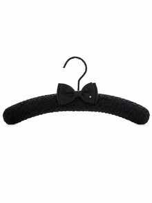 Cirelle 1pc Padded Hanger With Lace-Patterned Exterior For Minimalist Closet Organization Featuring Captivating Visual Delight And Tactile Sensory Comfort For Urban Career Women And Teen Girls - Multicolor - View 10