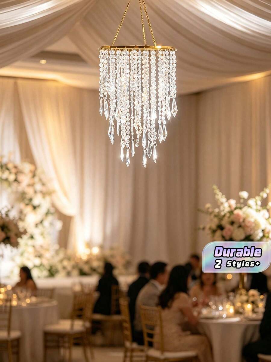 1 Acrylic Crystal Lampshade Suitable For Home Decoration - Multicolor - View 1