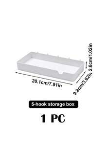 White Plastic Pegboard Wall Organizer Set With Shelves Hooks Storage Cups, DIY Splice Wall Mount Hole Display Rack, Easy Installation Space-Saving Storage For Stationery Photos Small Decor, Desk Wall Storage For Bedroom Study Office - White - View 20