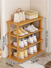 3/4/5/6 Tier Elegant Space Saving Easy Assembly Sturdy Shoe Rack Organizer Stand For Entryway Hallway Kitchen Home Office Sneakers Heels Platform Shoes Durable Lightweight Portable Stackable Modern Design Practical Storage Shelf - Multicolor - View 3