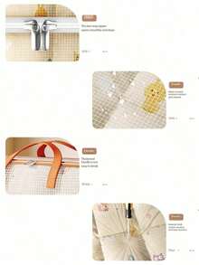 Piece Storage Bag For Various Items, Transparent Water-Resistant Pvc Material, Suitable For Seasonal Clothing Storage And Organization, Large Travel Bag, School Packing Bag, Dormitory Clothing Storage Bag - Multicolor - View 7