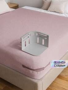 Set Of 4 Bed Sheet Clips, Sheet Corner Clips, Non-Slip Sheet Clips, Mattress Straps, Suitable For Most Sheet Sizes, These Non-Slip Sheet Clips Keep Your Sheets Securely In Place. - Multicolor - View 3