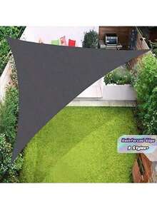 1pc Foldable Waterproof Triangle Sun Shade Sail, Suitable For Outdoor Activities, Backyard Canopy, Camping Tent, Etc. Sun Shade Fabric, Sun Sail, Triangular Waterproof Sun Shade Sail, Applicable For Yard, Patio, Deck, Gazebo, And Other Outdoor - Multicolor - View 2