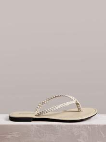 Styleloop Ladies, Willow Nails, Buckles, Flat Shoes. - Apricot - View 3