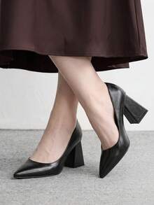 CUCCOO BIZCHIC New Pointed High Heels, Sexy And Elegant High Heels, Specially Designed For Women, Suitable For Christmas And Spring Shoes - Black. - View 3