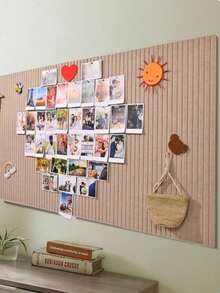 1 Piece Of Self-Adhesive Reusable Felt Wall Message Board, Suitable For Home And Office Use. No Drilling Required. It Can Serve As A Photo Display Board, Key Holder, Party Backdrop, And Supports DIY Decorations For Room, Home And Wall Ornamentation - Multicolor - View 4