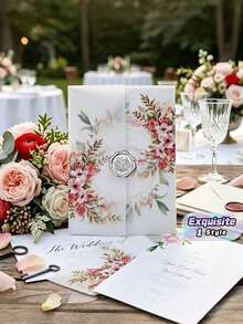 Wedding Invitation Floral Print - multicolor - View 1