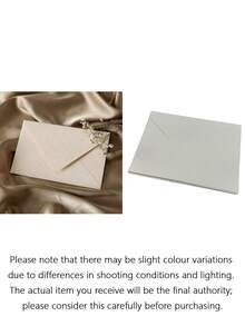 50/100pcs White Linen Texture Envelopes, Wedding Invitation Envelopes, Cards/Letters/Postcards Packaging Envelopes - White - View 7