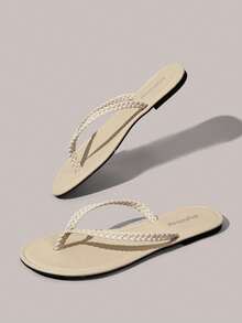 Styleloop Ladies, Willow Nails, Buckles, Flat Shoes. - Apricot - View 7