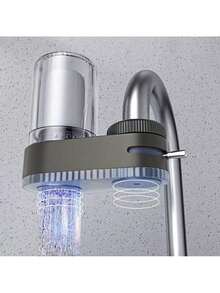 Faucet Water Purifier Tap Water Filter, Reusable Washable Ceramic Filter Cartridge, Water‑Purifying Nozzle For Kitchen Sink And Bathroom Tap - Grey - View 6