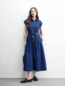 CUCCOO BIZCHIC 復古百褶設計平底低跟軟底麂皮黑色穆勒鞋，休閒女鞋 - 黑色 - 查看 6