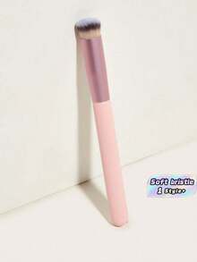 1PC New 270 Concealer Brush Multifunctional Foundation Blending Brush For Liquid Cream Concealer Contour Highlighter Precision Application Beauty Tool Makeup Brush For Home Professional Use - Watermelon Pink - View 1