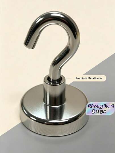 20/10pcs Strong Magnetic Hooks With Magnets And Hooks, Can Be Hung Without Nails, Suitable For Refrigerators, Kitchen Barbecue Grills, Garages, Storage Spaces. High Strength Magnetic Hooks, Heavy-Duty Neodymium Magnet Hooks