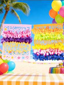 1/10/50PCS Hawaiian Flower Lei Tropical Hibiscus Party Favors Summer Pool Luau Wedding Beach Birthday Decor Supplies Random Color Bulk - Multicolor - View 10