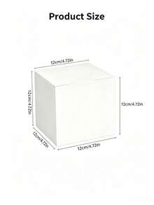 White Square Paper Boxes, Small Plain Gift Boxes For Cosmetics, Perfume & Aromatherapy, Multipurpose Packaging For Party Decor, Small Business Supplies, Wedding, Birthday & Holiday Guest Favor Boxes - White - View 6