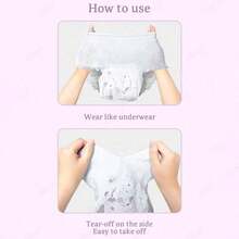 10 Pcs Women Sanitary Pads, Disposable Odor‑Free Day & Night Use Sanitary Napkins, Comfortable To Wear - White - View 4