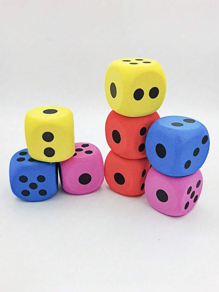 1PC Large Size Soft Plush Foam Dice Multicolor Throwable Multifunctional Tabletop Game Accessory For Adult Party Games Decorations Valentines Wedding Birthday Party Decorations Gift Ideas - Multicolor - View 9