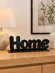 Wooden Inspiration Home Decor Farmhouse Tabletop Centerpiece For Living Room, Office Best Gifts Birthday Graduation - Black 1pc - View 2