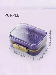 1PC 7 Compartments Portable Lightproof Moisture Proof Travel Pill Organizer Box Small Medicine Storage Case For Home Office Trip Camping Pharmacy Essentials Organization - Multicolor - View 15
