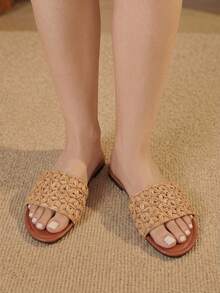 Styleloop Ladies, Willow Nails, Buckles, Flat Shoes. - Brown - View 7